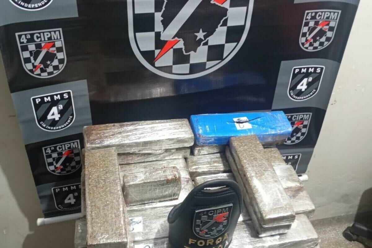 Imagem de compartilhamento para o artigo Polícia Militar apreende 26 quilos de maconha em ônibus em Chapadão do Sul da MS Todo dia